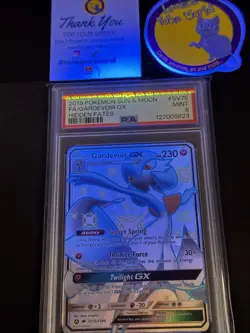 2019 POKEMON SUN & MOON HIDDEN FATES #SV75 FULL ART/GARDEVOIR GX PSA 9 - Image 4