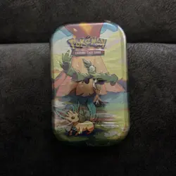 Paldea Leafeon Mini Tin - Pokemon TCG Vibrant - Sealed - Image 1