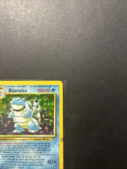 Blastoise 002/102 Base Set Holo Pokemon WOTC HP/DMG - Image 3