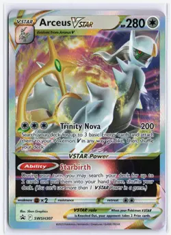 Pokemon TCG Arceus VSTAR SWSH307 Sword & Shield Black Star Promo Ultra Rare - Image 1