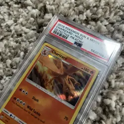 2019 Pokemon Sun & Moon Charizard Holo Detective Pikachu PSA 9 - Image 3