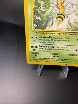 Beedrill 17/102 Base Set Unlimited Non Holo Rare LP WotC Vintage Pokemon Card - Image 5