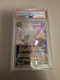 PSA 10 SSB Vegeta & SS Trunks, Father son bonds BT16-080 SPR Dragonball Super - Image 1