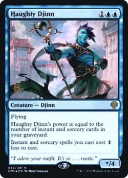 Haughty Djinn (Prerelease) FOIL Dominaria United NM Creature Rare CARD ABUGames - Image 1