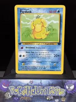 Pokemon Card Psyduck 65/82 Team Rocket 1st Edition WOTC Near Mint - Image 1