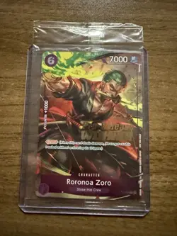 Roronoa Zoro OP-06 Pre-Release Winner Promo SEALED P-045 One Piece Card English - Image 1