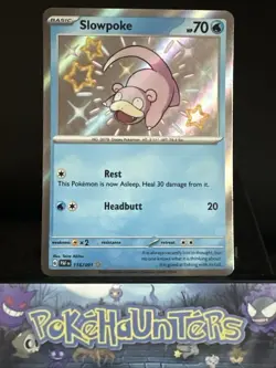 Pokemon Card Slowpoke 116/091 Paldean Fates Baby Shiny Rare NM - Image 1