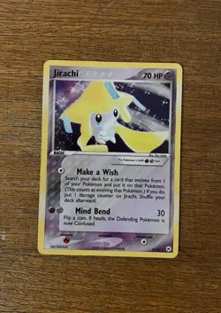 Jirachi 8/101 Rare Holo EX Hidden Legends Pokemon Card 2004 - NM - Image 1