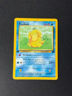 Psyduck 65/82 1st Edition Pokemon Card Team Rocket Common WOTC LP - Image 1