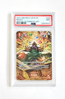 Buggy PSA 9 OP06-008 Alt Art Special SP Wings of the Captain One Piece Card Game - Image 1