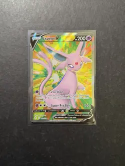 Espeon V 179/203 Holo Full Art Ultra Rare Pokemon Card SWSH Evolving Skies NM - Image 1