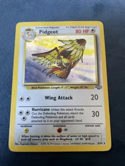 Pokemon Pidgeot TCG Holo Rare Card 8/64 Jungle Unlimited Vintage - Image 1