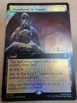 Abandoned Air Temple - #386 Foil Extended Art - Avatar - Mtg - Image 1