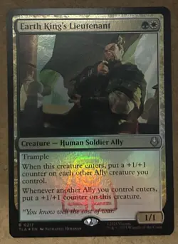 Foil* Earth King's Lieutenant - Avatar: The Last Airbender TLA - NM MTG - Image 1