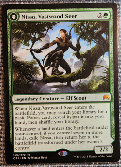 2015 MTG Origins Nissa, Vastwood Seer Sage Animist 189/272 NM Raw - Image 1