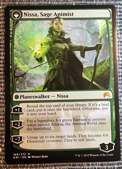 2015 MTG Origins Nissa, Vastwood Seer Sage Animist 189/272 NM Raw - Image 2