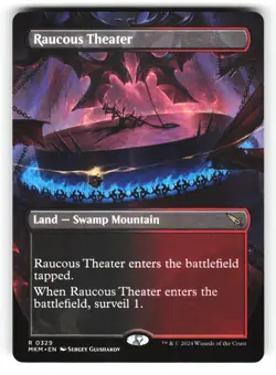 Raucous Theater (Borderless) #329 (NM) (MKM) (Non-Foil) Murders MTG Magic - Image 1