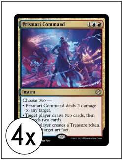 4x Prismari Command, Lost Caverns of Ixalan Commander, Magic MTG NM - Image 1