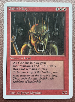 Goblin King Revised MTG Magic the gathering - Image 1