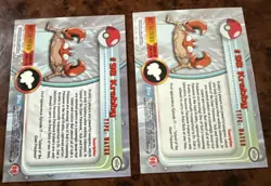 1999 Topps Pokemon TV Animation Series 2 #98 Krabby Base & Foil Blue Label Cards - Image 2
