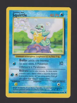 Squirtle Set Base 63/102 Off Center - Carta Pokemon ITA 1999-2000 - Image 1
