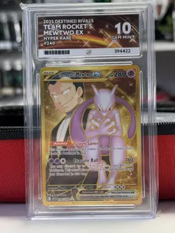 Team Rocket’s Mewtwo Ex 240/182-Pokemon Destined Rivals - ACE 10 - PERFECT SUBS - Image 1