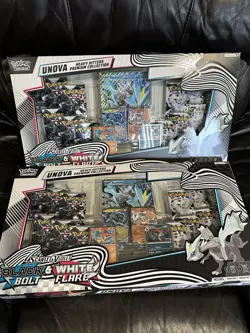2x Pokemon TCG Black Bolt & White Flare Unova Hitters Premium Collection! - Image 1