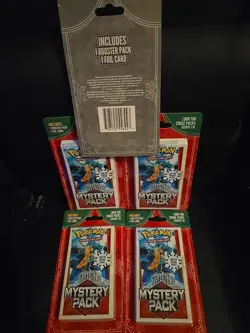 Pokemon Mystery Pack Seeded 1:10 Crystal Guardians - Lot Of 5 Gift For Stockings - Image 1