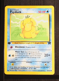 PSA 9 MINT 2000 Pokemon Team Rocket #65 Psyduck 1st Edition !!! - Image 3