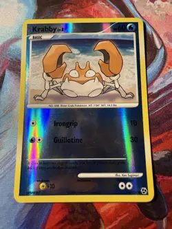 2008 Pokemon, D&P Great Encounters, #75/106 Krabby, Reverse Holo Common - Image 1