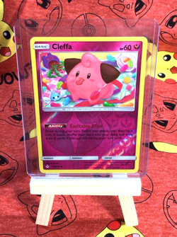Cleffa 131/214 MP Rev Holo Discontinued Fairy ODDISH Art Unbroken Bonds Pokemon! - Image 1