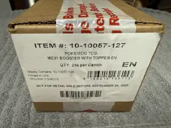Pokemon Mega Evolution Enhanced Sealed Booster Box Case - Image 1