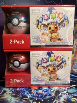 Pokemon Sam’s Club Prismatic Evolutions ETB and Pokeball Bundle SEALED - Image 1
