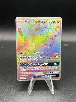 Pokemon Wishiwashi GX (Secret) 151/145 Sm-Guardians Rising Holo NM BB3 - Image 1