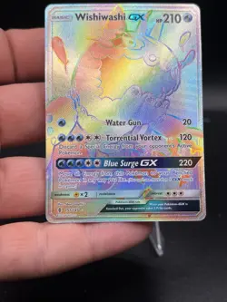 Pokemon Wishiwashi GX (Secret) 151/145 Sm-Guardians Rising Holo NM BB3 - Image 2