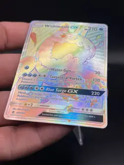 Pokemon Wishiwashi GX (Secret) 151/145 Sm-Guardians Rising Holo NM BB3 - Image 3