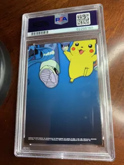 1999 Topps Pokemon TV #TV12 Ekans/Arbok Rainbow Foil Smooth PSA 8 NM-MT - Image 2