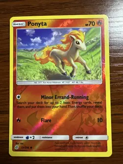 Ponyta Common Reverse Holo 23/236 Sm-Cosmic Eclipse Pokemon TCG 2019 - Image 1