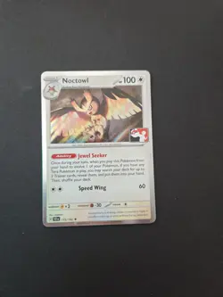 Noctowl 115/142 Cosmos Holo Play! Stamped Pokemon Prize Pack Stellar Crown - Image 1