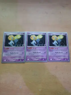 3 x Pokemon TCG Uxie - 43/146 World Championships 2009 - Non-Holo (Mint/NM) - Image 1