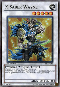 X-Saber Wayne - 5DS3-EN042 - Super Rare 1st Edition LP Yu-Gi-Oh! - Image 1