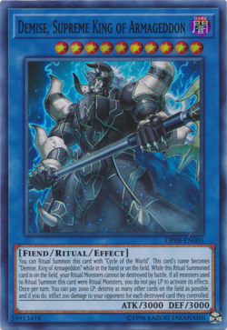 Demise, Supreme King of Armageddon OP08-EN005 Super Rare UNL NM - Yugioh - Image 1