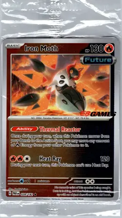 Iron Moth - (EB Games Promo) 028/182 - Pokemon Card - Sealed - Image 1