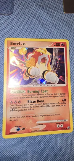 Entei - (Cracked Ice Holo) 004/132 Miscellaneous Cards & Products Holo - Image 2