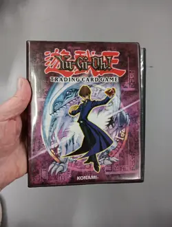 YuGiOh! Trading Game Card 8" x 6.5" Binder Konami Organizer Book Holds 56 Cards - Image 1