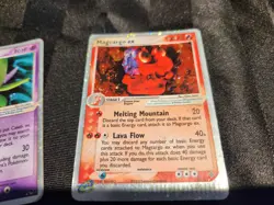 3 Vintage Pokemon Card Lot (Celebi Ex, Magcargo Ex, Meganium Ex) - Image 4