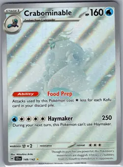 Crabominable - 149/142 SV07: Stellar Crown - Pokemon Card - NM - Image 1
