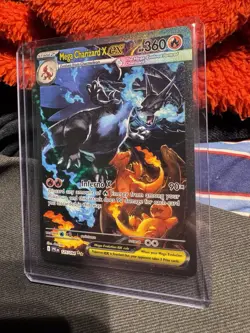 Mega Charizard x Ex 125/094 SR Full Art Pokemon Card English Mint Condition - Image 2