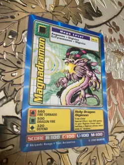 Digimon Digi Battle Magnadramon Mo-10 Vintage Movie Promo Card - Image 1