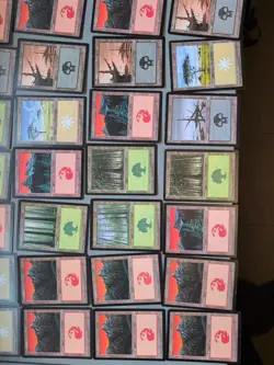 MTG 31 Portal Basic Land Card Mix As Shown Old Vintage,Mountain,Forest,Swamp - Image 2